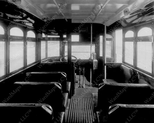 Boston Elevated Railway Company's First Bus 1922: Interior