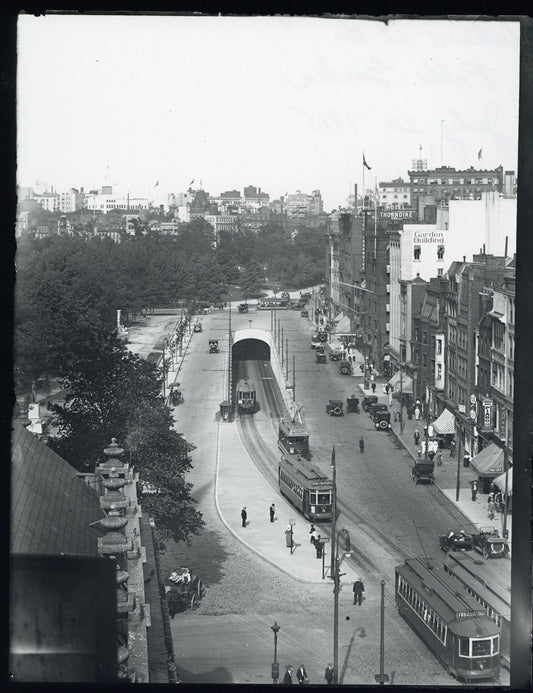 Boylston Street Portal and Incline 1915