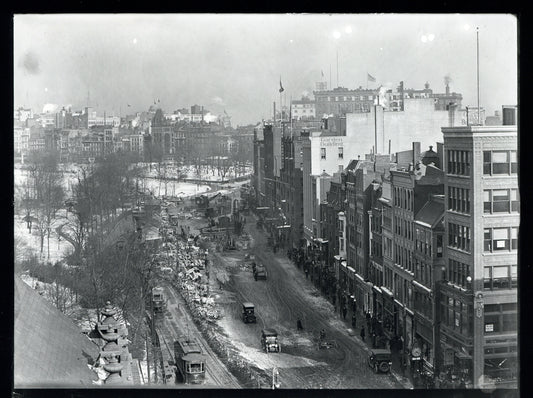 Subway Construction at Public Garden and Tremont Street Circa 1895