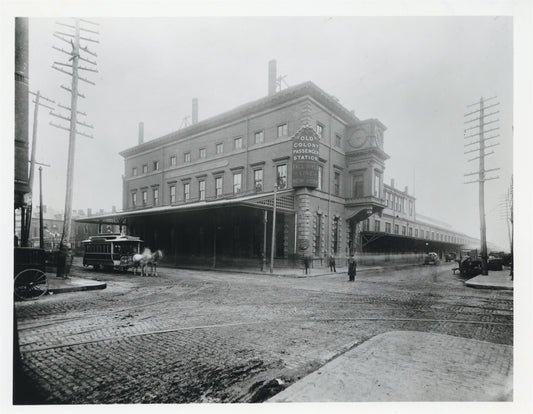 Old Colony Railroad Kneeland Street Terminal, Boston, Massachusetts 1890
