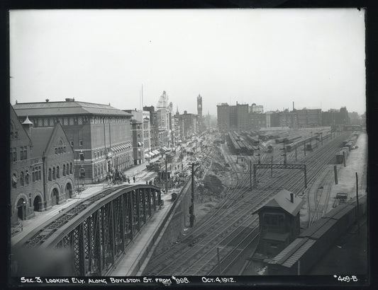 Back Bay Coach Yard of the Boston & Albany Railroad, October 4, 1912