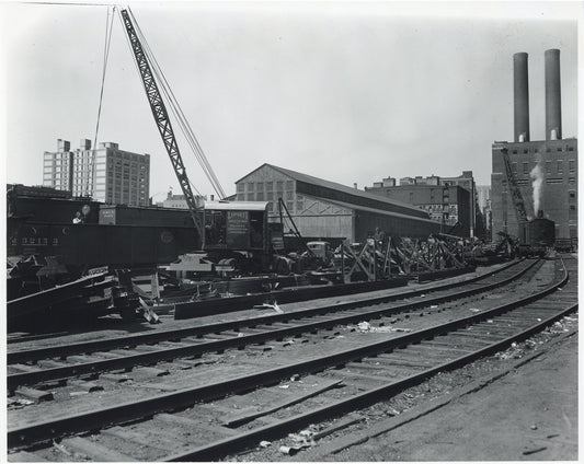 Boston & Albany Railroad Yard Near South Station Circa 1945
