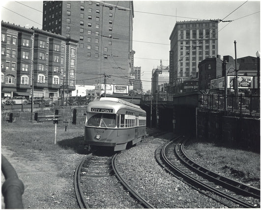 Pleasant Street Portal of the Tremont Street Subway Circa 1940s