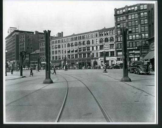 Dewey Square with Remnants of the Atlantic Avenue Elevated Circa 1945