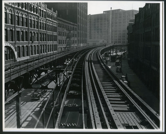 Atlantic Avenue Elevated at Rowe's Wharf Circa Early 1942