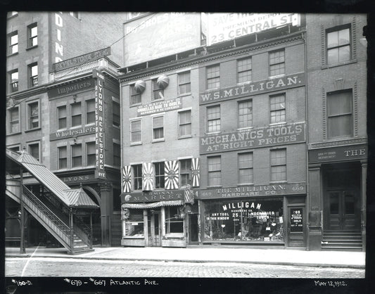 South Station on the Atlantic Avenue Elevated May 12, 1912: Atlantic Avenue Entrance