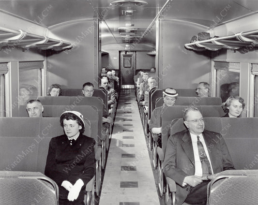 Boston & Maine Railroad RDC-1 #6100 Interior 1952
