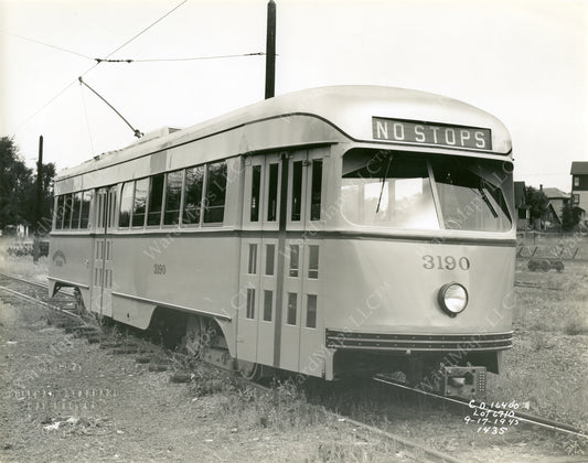 Boston Elevated Railway Co. PCC Car #3190, 1945