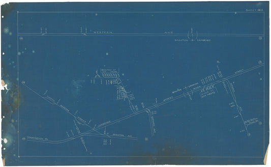 Boston Elevated Railway Co. Track Plans 1908 Plate 12A