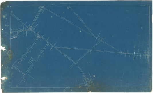 Boston Elevated Railway Co. Track Plans 1908 Plate 13