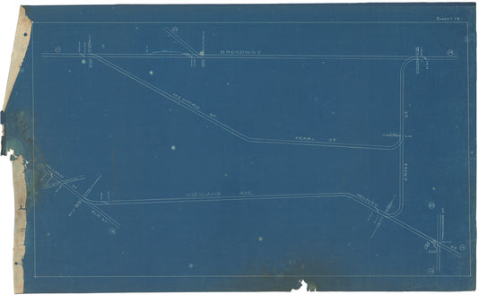 Boston Elevated Railway Co. Track Plans 1908 Plate 19