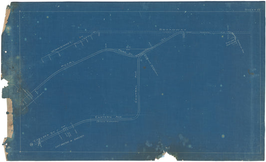 Boston Elevated Railway Co. Track Plans 1908 Plate 22