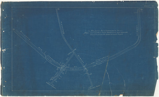 Boston Elevated Railway Co. Track Plans 1908 Plate 34