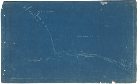 Boston Elevated Railway Co. Track Plans 1908 Plate 35