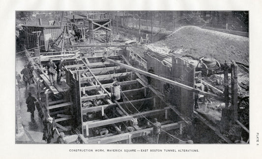BTD Annual Report 1921 Plate 06: Maverick Station Construction