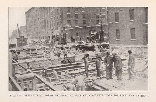 BTD Annual Report 1925 Plate 02: Subway Work on Lewis Street