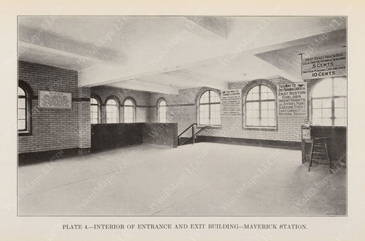 BTD Annual Report 1925 Plate 04: Maverick Station Head House Interior