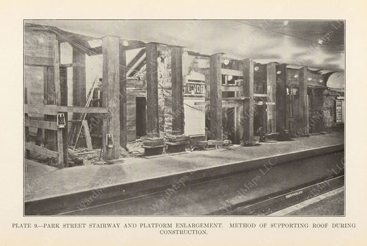 BTD Annual Report 1925 Plate 09: Park Street Under Renovation