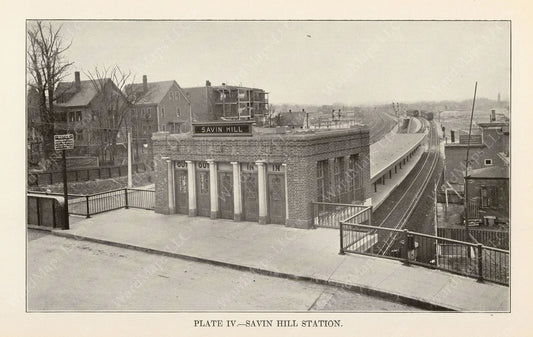 BTD Annual Report 1927 Plate 04: Savin Hill Station Head House