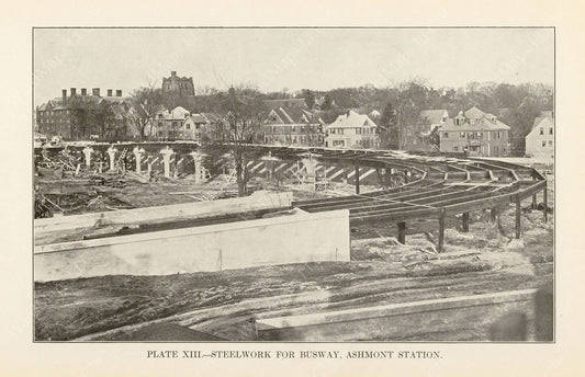 BTD Annual Report 1927 Plate 13: Ashmont Station Busway Steelwork