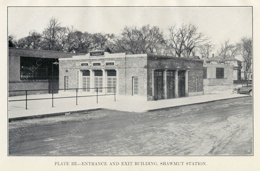 BTD Annual Report 1928 Plate 03: Shawmut Station Head House