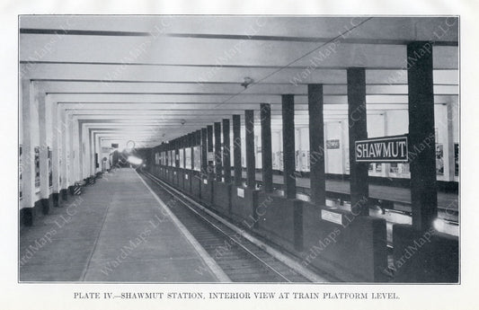 BTD Annual Report 1928 Plate 04: Shawmut Station Interior