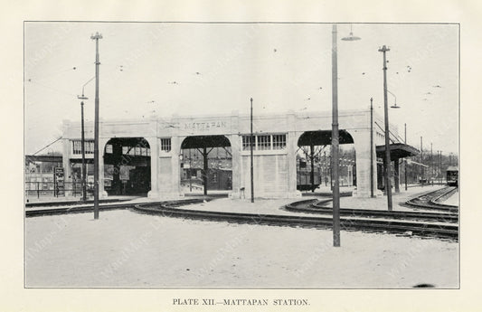 BTD Annual Report 1929 Plate 12: Mattapan Station