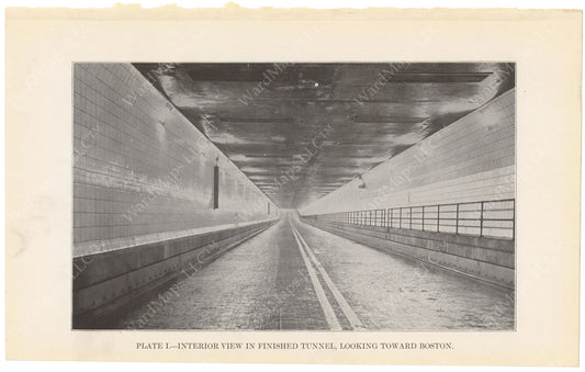BTD Annual Report 1934 Plate 01: Sumner Tunnel Interior