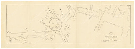 BTD Annual Report 1934 Plate 08: Traffic Improvements, Sumner Tunnel - Haymarket Square