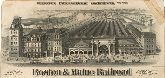 Boston & Maine Railroad Union Station, Boston, Massachusetts 1894
