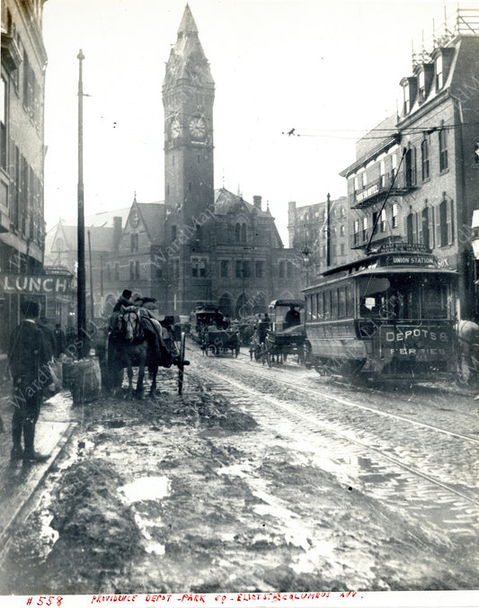 Park Square Terminal, Boston, Massachusetts Circa 1871