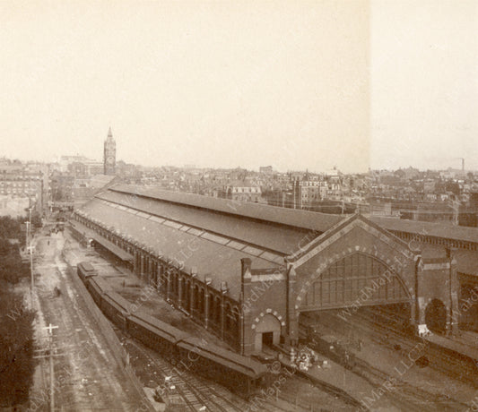 Park Square Terminal Train Shed, Boston, Massachusetts Circa 1880s