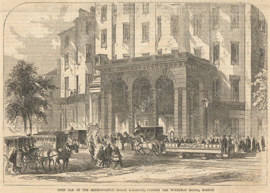 Bowdoin Square, Boston, Massachusetts April 25, 1857