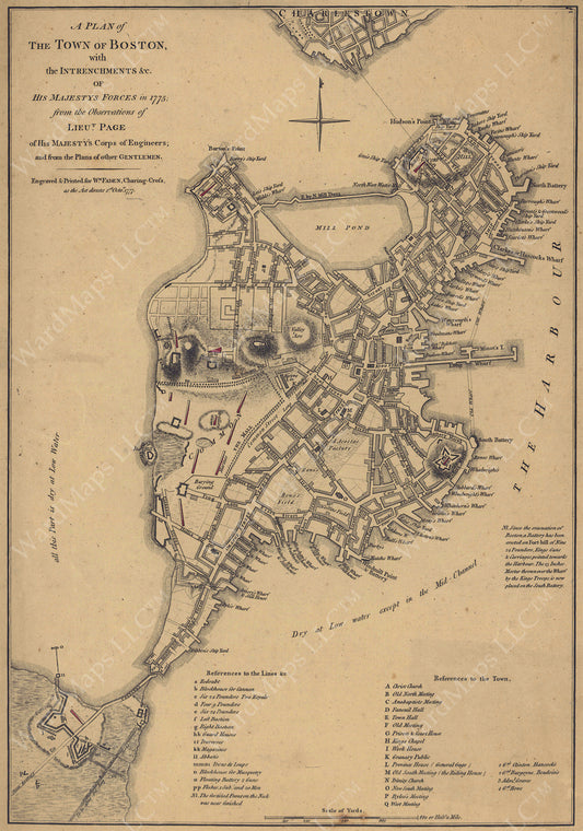 Boston and the Shawmut Peninsula 1775