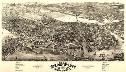 Mapping Boston’s Railroad Passenger Terminals 1880