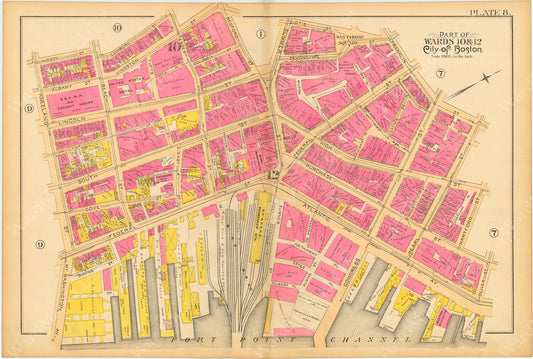 Boston, Massachusetts 1890 Plate 8 "South Station Site Before"