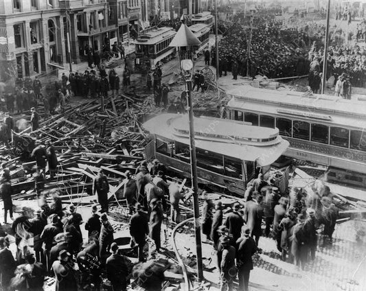 Explosion Aftermath at Boylston Street, Boston, Massachusetts, March 9, 1897