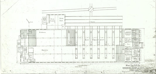 Central Power Station Machine Shop, South End, Boston, Massachusetts 1890s: First Floor Plan