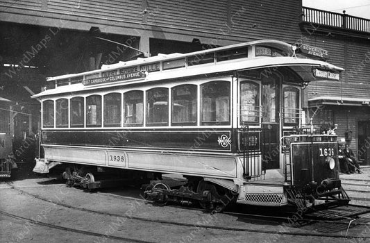Boston Elevated Railway Co. Number 3 Type Streetcar Circa 1900