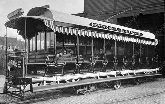 West End Street Railway Co. Twelve-Bench Streetcar Circa 1890