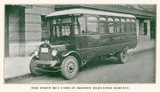 Boston Elevated Railway Company's First Bus 1922