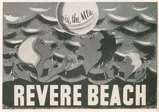 MTA Revere Beach Advertisement Graphic 1952
