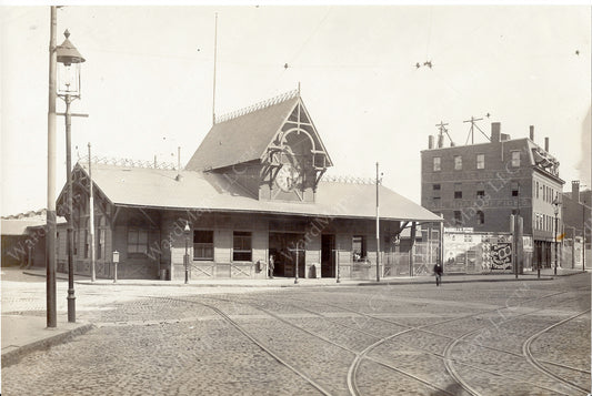 New York & New England Railroad Passenger Terminal, Boston, Massachusetts Circa Late 1880s