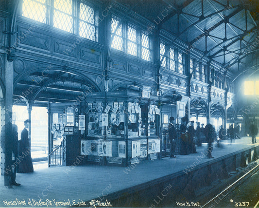 Dudley Terminal Upper Level Newsstand November 5, 1902