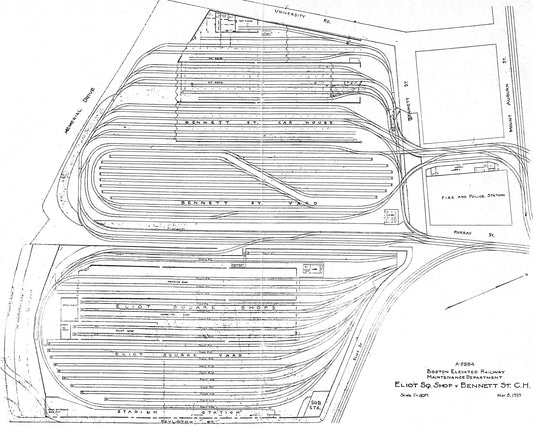 Mapping Bennett-Eliot Facilities, Cambridge, Massachusetts 1929