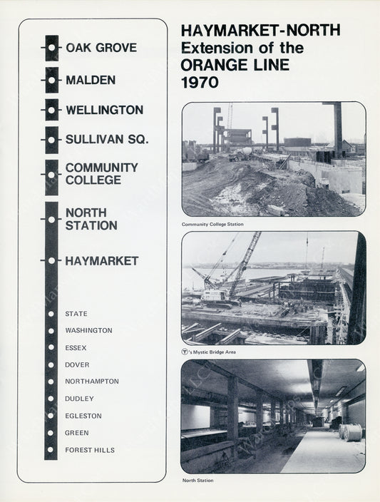 Building the Haymarket Extension 1970
