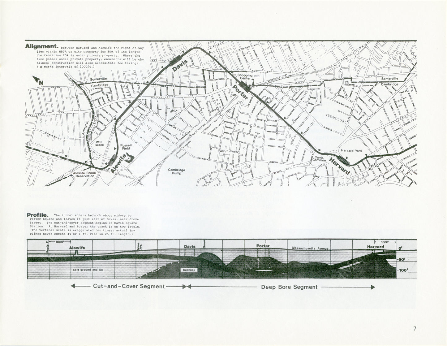 Mapping the Northwest Extension of the Red Line 1978