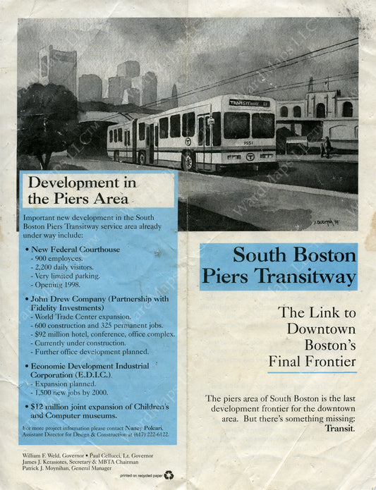 South Boston Transitway Pamphlet (Side A) Late 1980s
