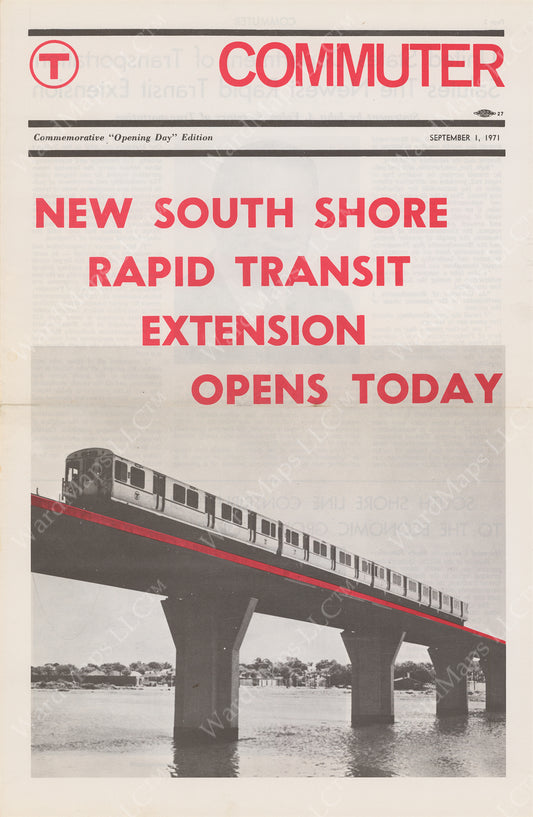 MBTA Commuter Magazine 1971: South Shore Extension Opens