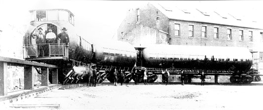 Team Meigs and Their Train, Cambridge, Massachusetts Circa 1886